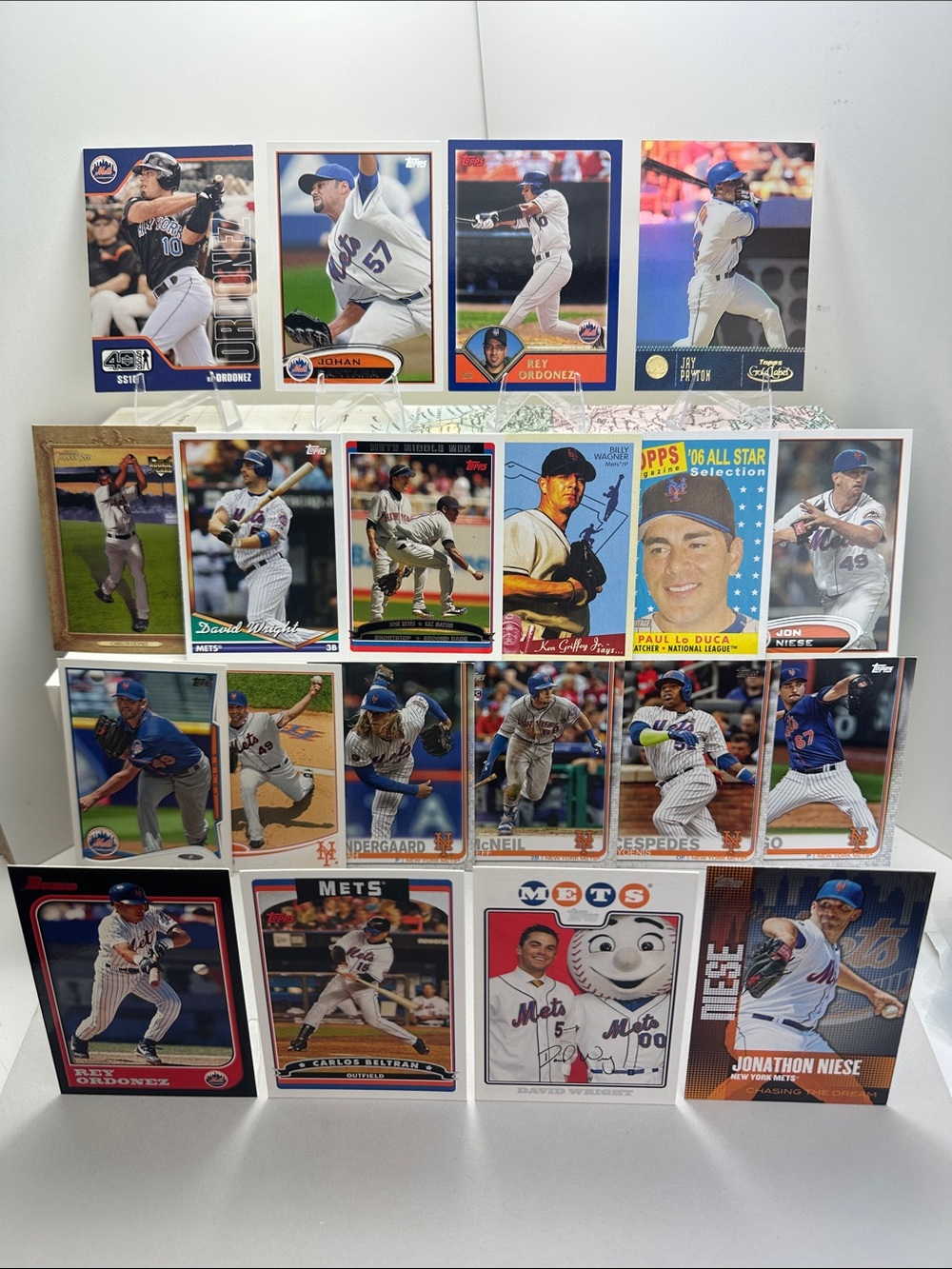 NY Mets 00’/10’ era lot of 20 Ordóñez/Wright/Beltran/Santana/Niese